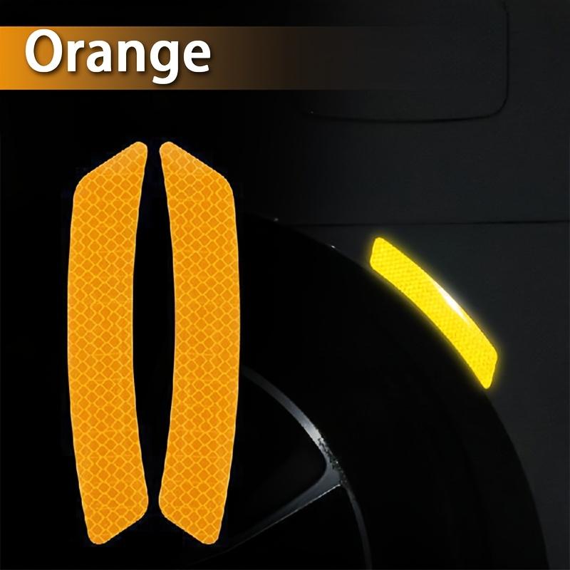

2025 New Car Wheel Tire Fender Reflective Strip Warning Stickers, One Pair Price, Five оранжевый