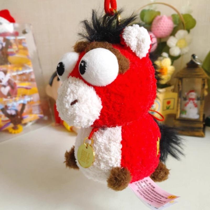 Plush Toy 2026 Year Of The Horse Mascot Doll Plush Cute Pillow Doll Annual Meeting Gift Cotton Filled Soft Skin Friendly Fabric