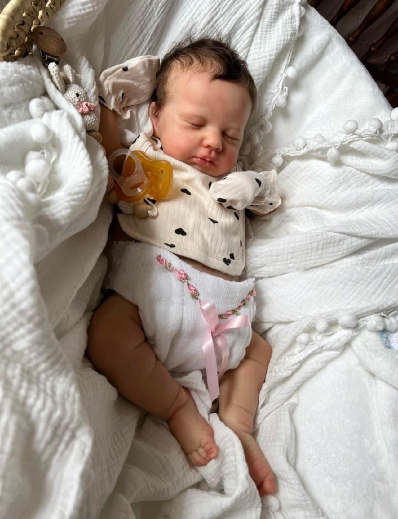 NPK 19 Reborn Baby LouLou Simulation Doll 19-inch