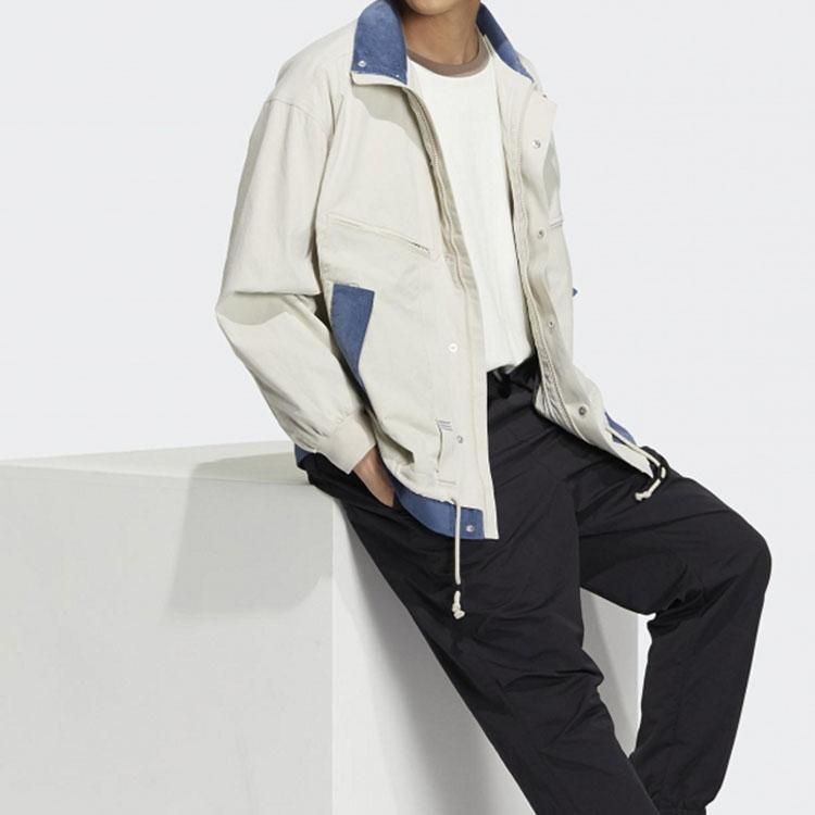 Adidas Jacke mit Farbblock-Logo und Reißverschluss für Herren Oberbekleidung Klar-Braun HY7242