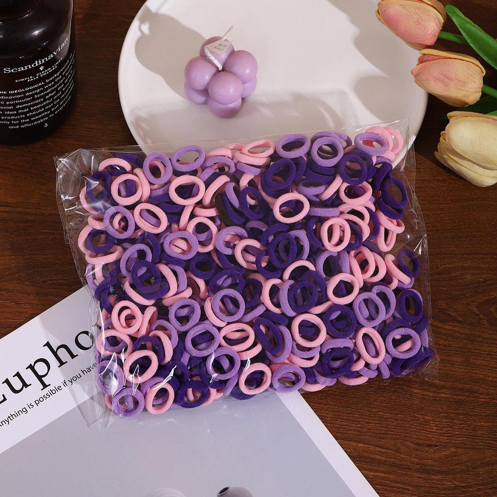 500-Pack Hair-Friendly Elastic Bands for Girls & Babies