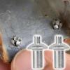 100/10PCS Hammer Drive Expansion Rivets Expansion Aluminum Nail Head Piercing Knock Type Small Tapping Screws Fasteners Rivet
