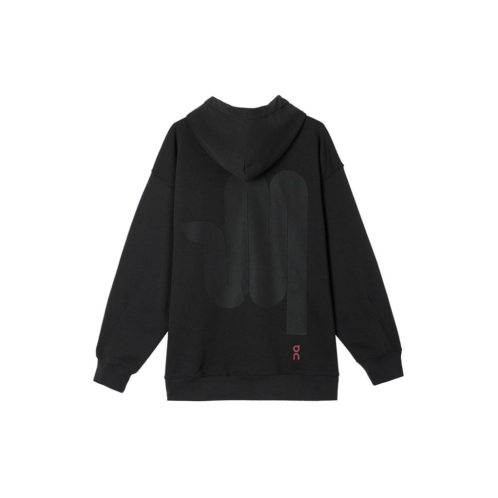 On Sweatshirts Unisex Black Hooded Moderate 1UF10040553