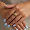 Stainless Steel Irregular Line Wrap Ring for Women Men Gold Plated Geometric Flower Leaves Ring Trendy Waterproof Jewelry Gifts