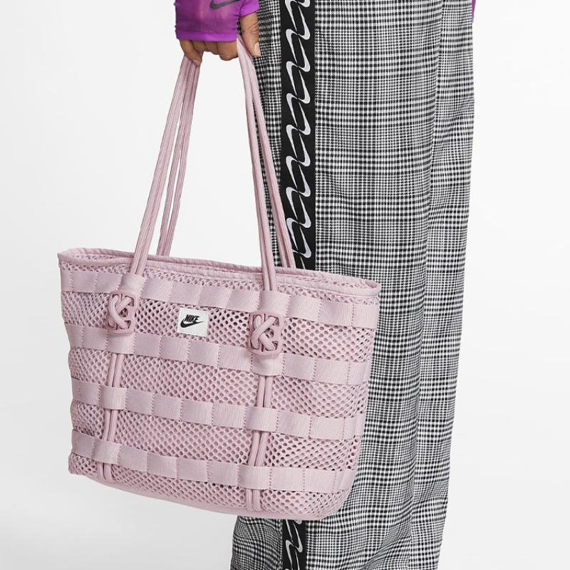 Nike Vzdušná taška Tote Polyesterová taška Tote Nákupní taška Kabelka Tašky přes rameno Běžná Dámská Třešňově růžová Ležérní CU2607-516