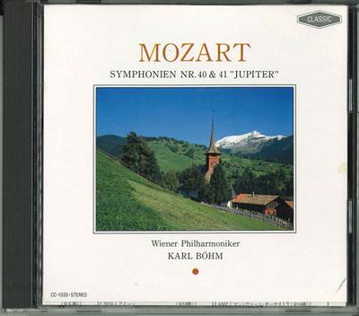 CD WIENER PHILHARMONIKER KARL BOHM  Mozart  Symphonien Nr.40  41 Jup CC1035 CLASSIC Japan Classical Used
