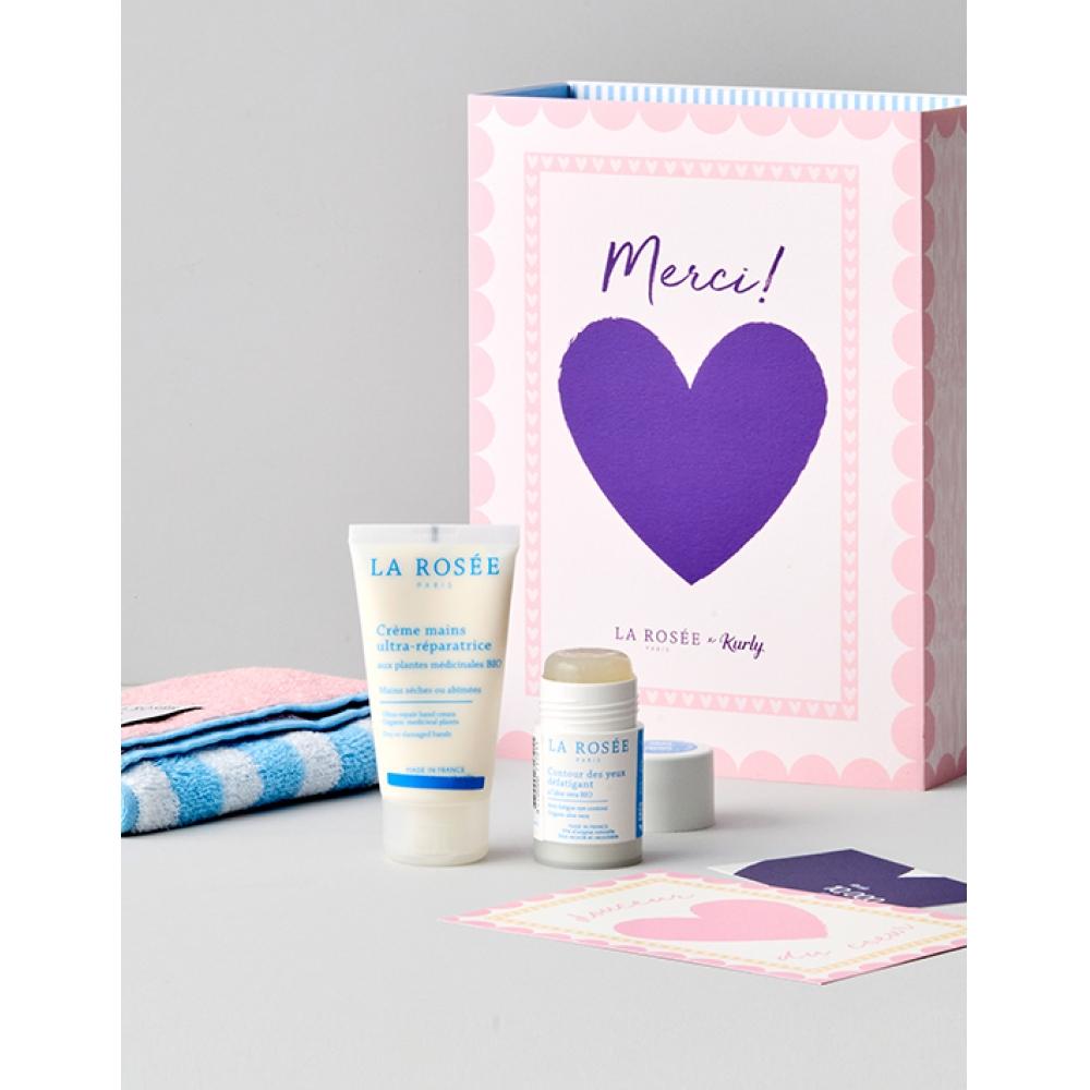 La Rose Chuseok Gift Set Of 2 Moisturizing Essentials Moisture Stick Hand Cream + Hand Towel Included