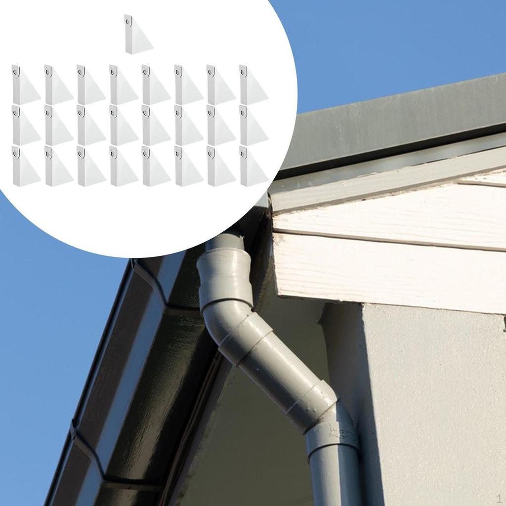 25 Pieces Aluminum Gutter Wedges Easy Installation Portable Efficient Adjustable Hanger for