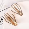 1Pc Punk Style Skull Claw Hand Bone Hair Clips Alloy Hairpins Headband Barrettes