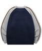 TRILLION Washable Raglan Hairy Graphic Track Knit_Navy