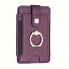 Universal Ring Small Card Holder Sticker Adhesive Mobile Phone Card Holder with Ring Buckle Compatible with All Smartphones Bag