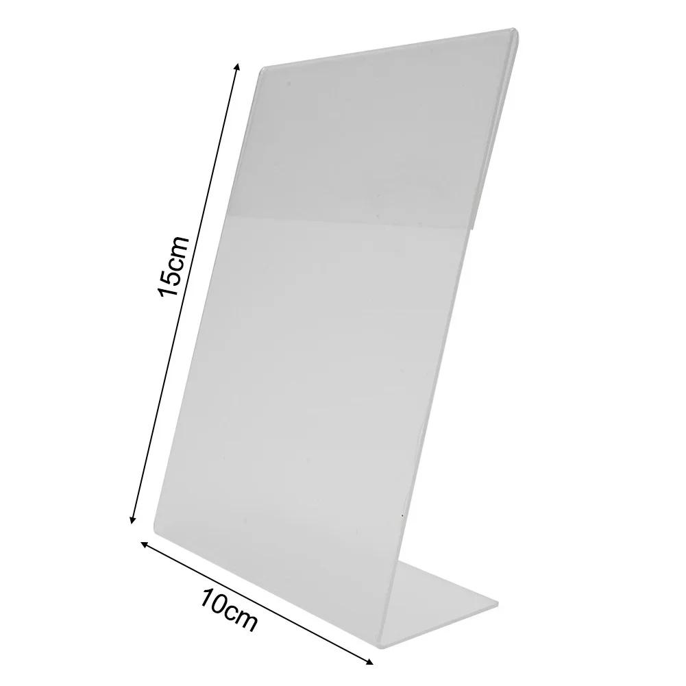 

A6 Transparent Acrylic Display Stand Desk Shelf Photo Frames Picture Painting Art Stand Sign Tabletop Display Holder 10*15cm China Mainland