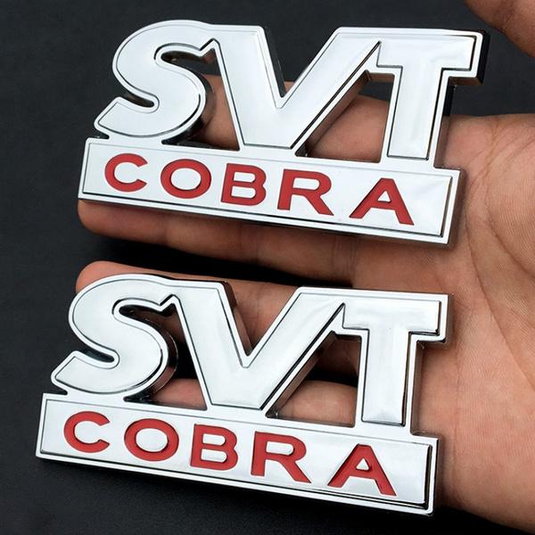 

2шт 3D металлические SVT COBRA стикер автомобиля эмблема значок автомобильные аксессуары наклейка серебряный