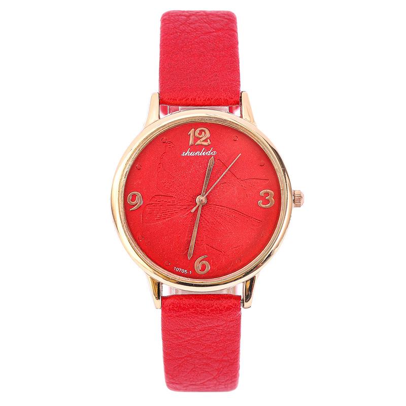 Digital Butterfly Ladies Watch Fashion Belt Quartz Watch Women S Simple Temperament Versatile Student Watch