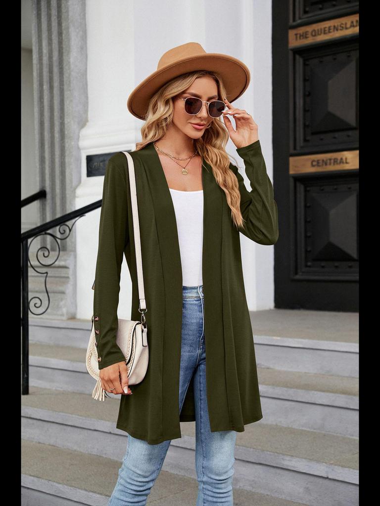 Women's 2023 Autumn/Winter Buttoned Long-Sleeve Knitted Cardigan
