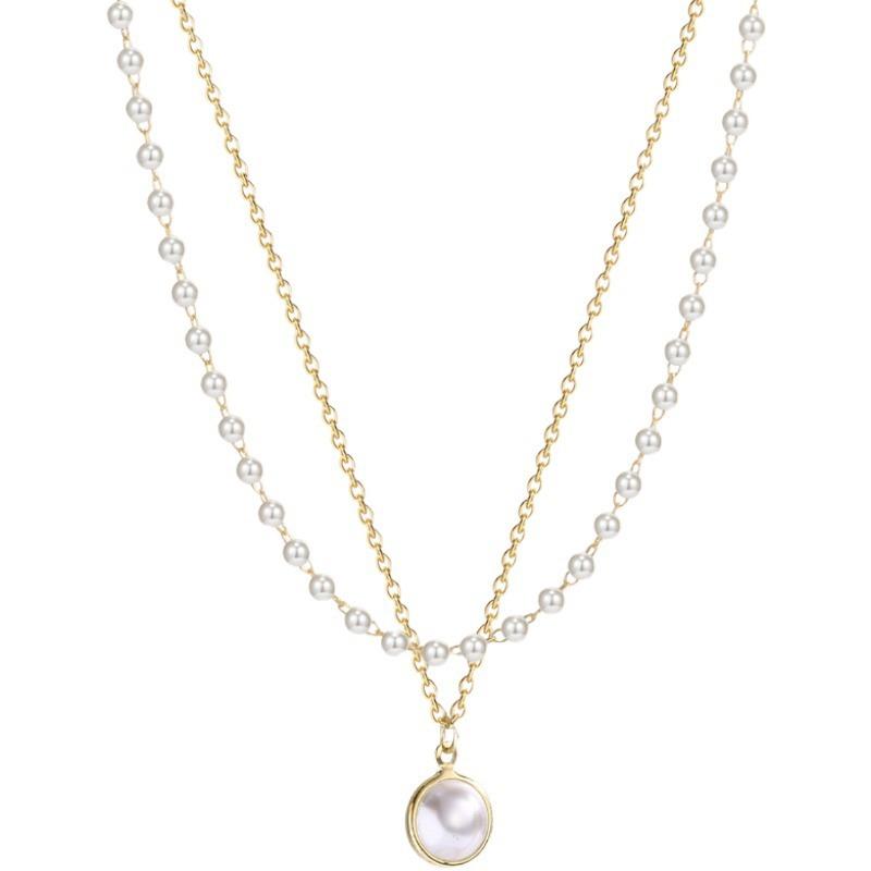 Designer-style Double-layer Pearl Necklace - Luxurious and High-end Neck Accessory