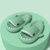 Cute Shark Slippers 4CM Platform Women Men Indoor Bathroom Slides Couples Summer Shoes Soft EVA Female Male Beach Flip Flops