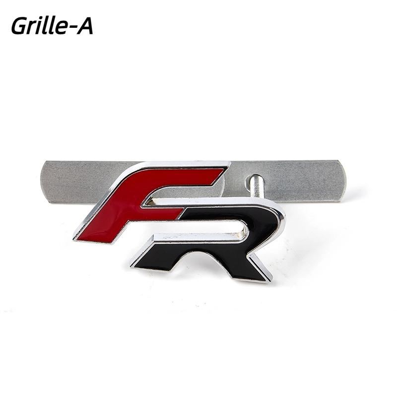 1Pc 3D FR Car Front Grill Zinc Alloy Badge Emblem For Car Body Accessories