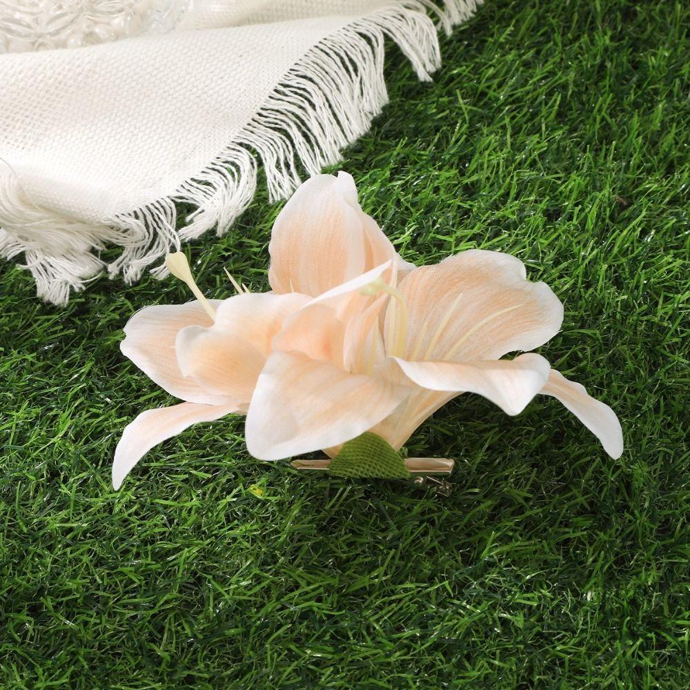 Korean Style Flower Hairpin Barrettes Bohemia Hairpins Simulation Flower Duckbill Clip  Vacation