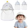 Breathable Fabric Newborn Protective Hat Cotton Kids Face Mask Hat  Summer Season