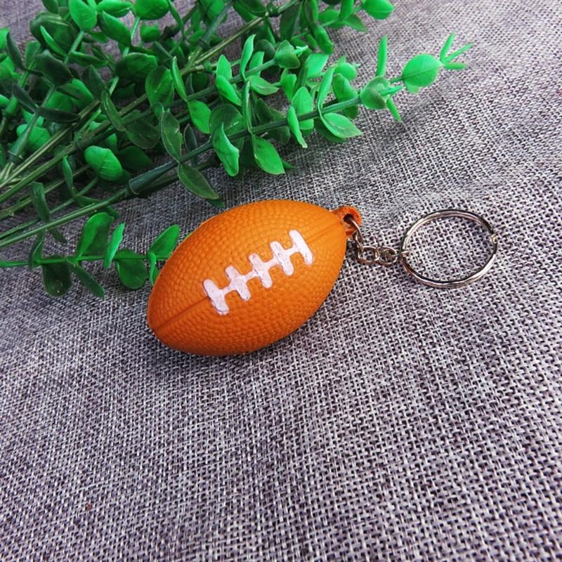 Small Foam Balls Keychain Pendant Backpack Hangings Decoration Handbag Car Keyring Decoration Car Key Holder Bag Pendant
