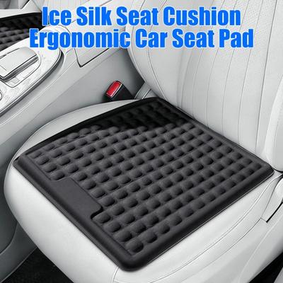 Cooling Gel Seat Cushion for Office Gaming Chair Breathable Ice Silk Pad for Car Summer Pressure Relief Mat for Long Sitting