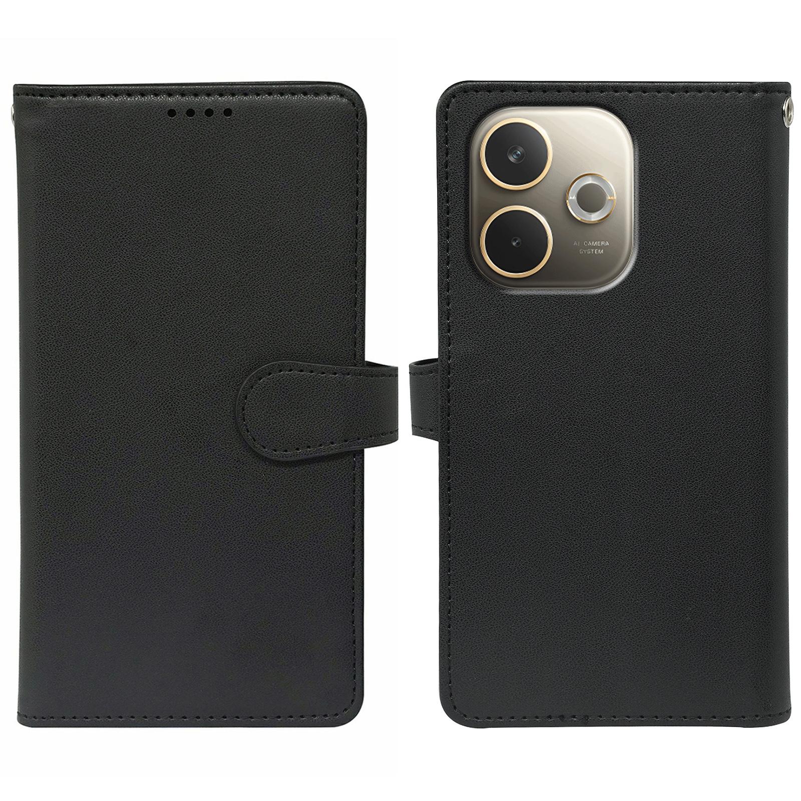 

Для Oppo A5 Pro 5G (Глобальный) Чехол с 9 отделениями для карт, подставка из искусственной кожи, чехол для телефона Black