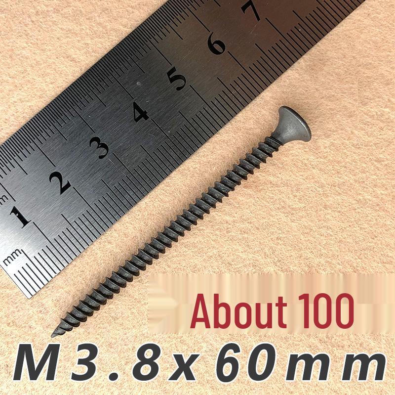 

Сірі фосфатовані саморізи M3.5 з потайною головкою для гіпсокартону та дерева