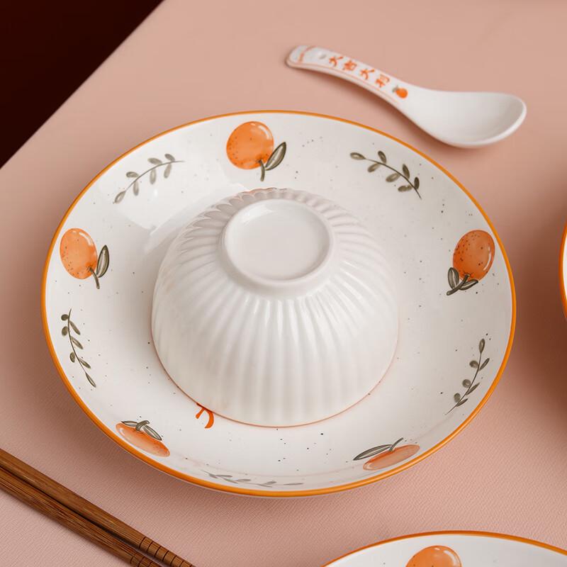 Lucky Blue and White Ceramic Dinnerware Set