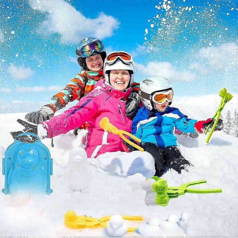 Snow Toys Kit 5 PCS Tool Snow Toys Kids Winter Outdoor Toys Snow Ball Clip Snow Games and Adults