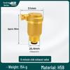 Copper Auto Air Vent Radiator Bleed Valve for Central Heating and Floor Heating Manifold (DN25).