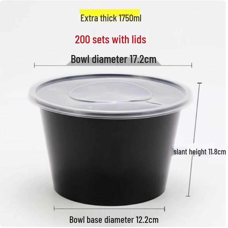 Disposable Round Meal Box with Lid