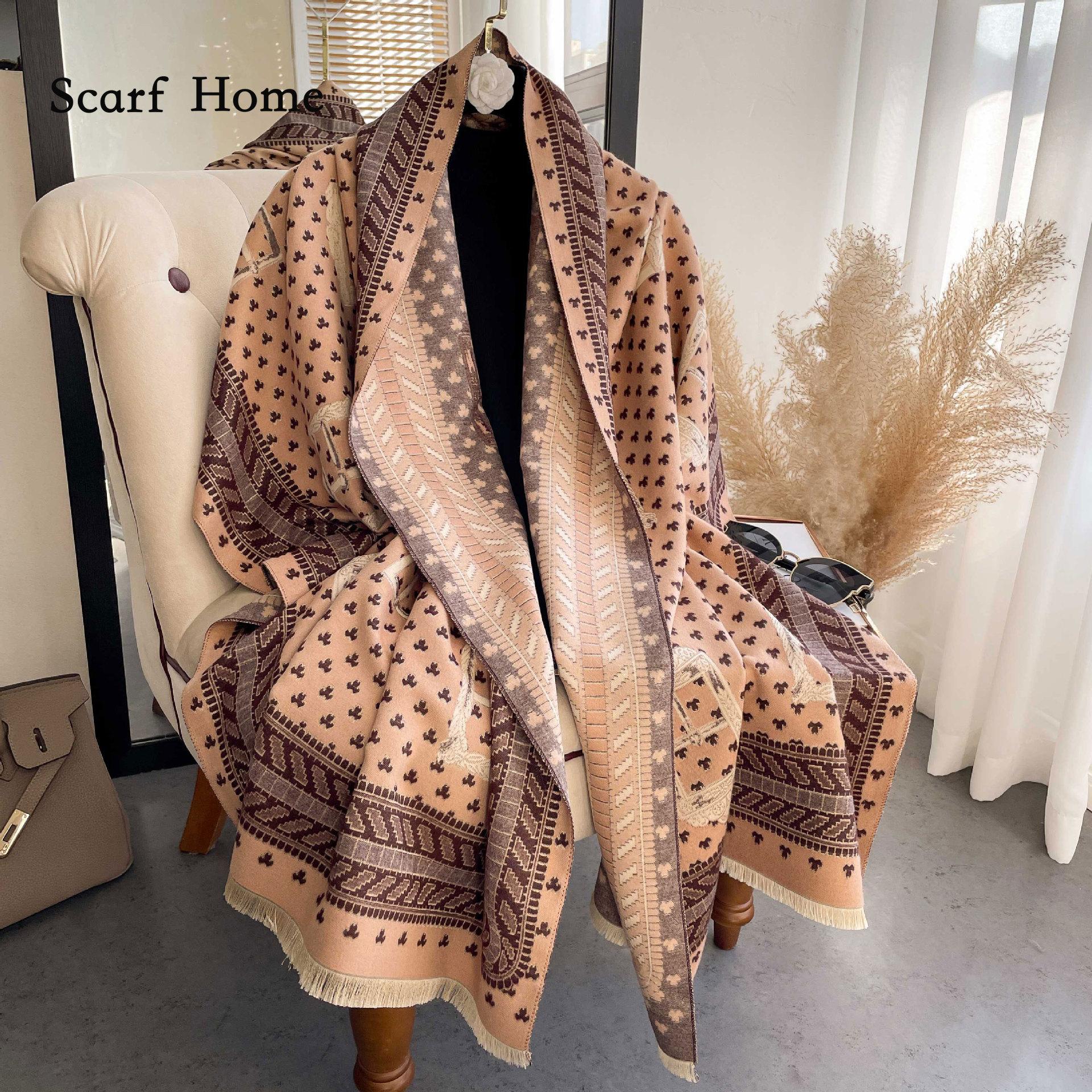 

Высококачественные роскошные кашемировые шарфы, утолщенный теплый шейный шарф для женщин