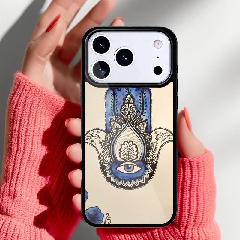 Hamsa hand Aesthetic Phone Case for iPhone 17 16 15 14 13 Pro Max Back Cover for 12 11 Pro Coque