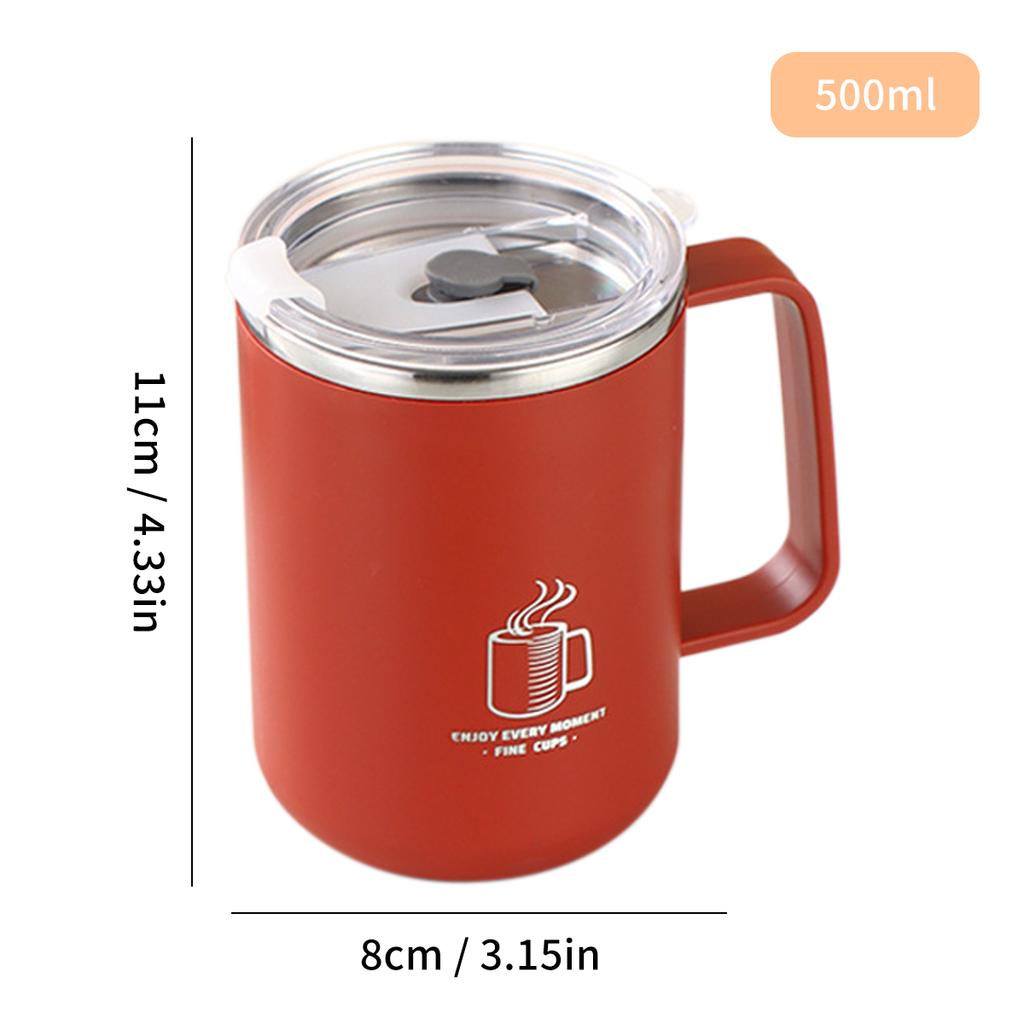 Double-Wall Insulated Coffee Mug Anti Scalding Water Cup For Cold & Hot Drinks 304 Stainless Steel Tea Milk Coffee Cup