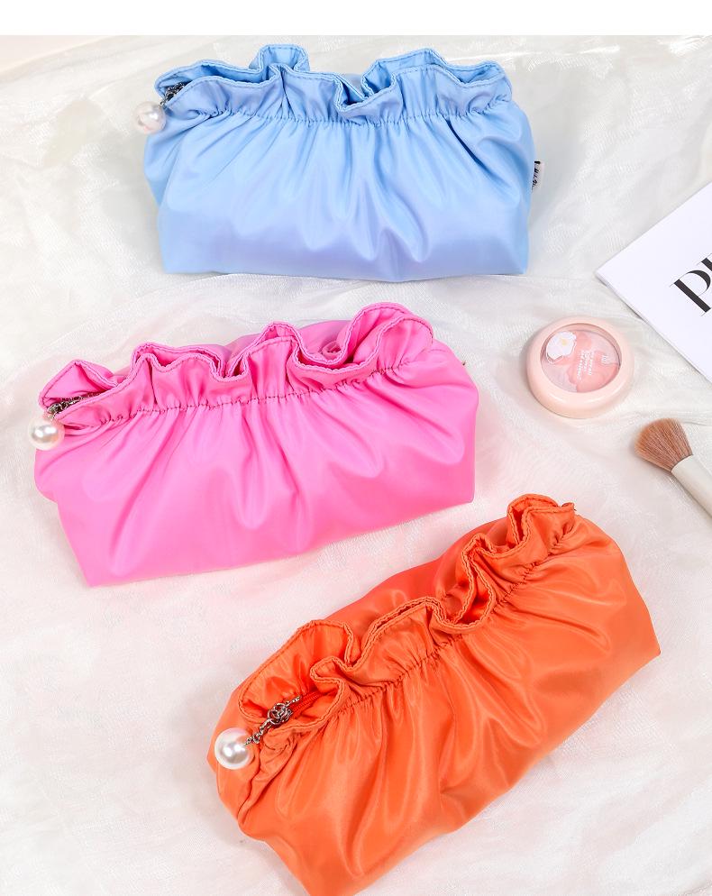 Travel Cosmetic Bag: High-Value, Pleated, Waterproof, Multi-Color, Portable Toiletry Storage
