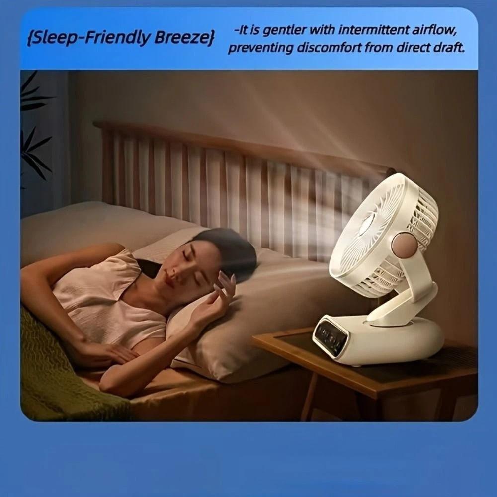 Timer High-Power Electric Fan Adjustable Tilt Indoor Standing Fan Outdoor Camping Fan  Living Room