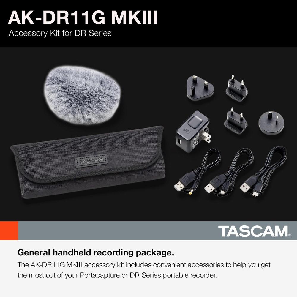 TASCAM DR-Serie Rekorder Zubehörpaket AK-DR11GMKIII