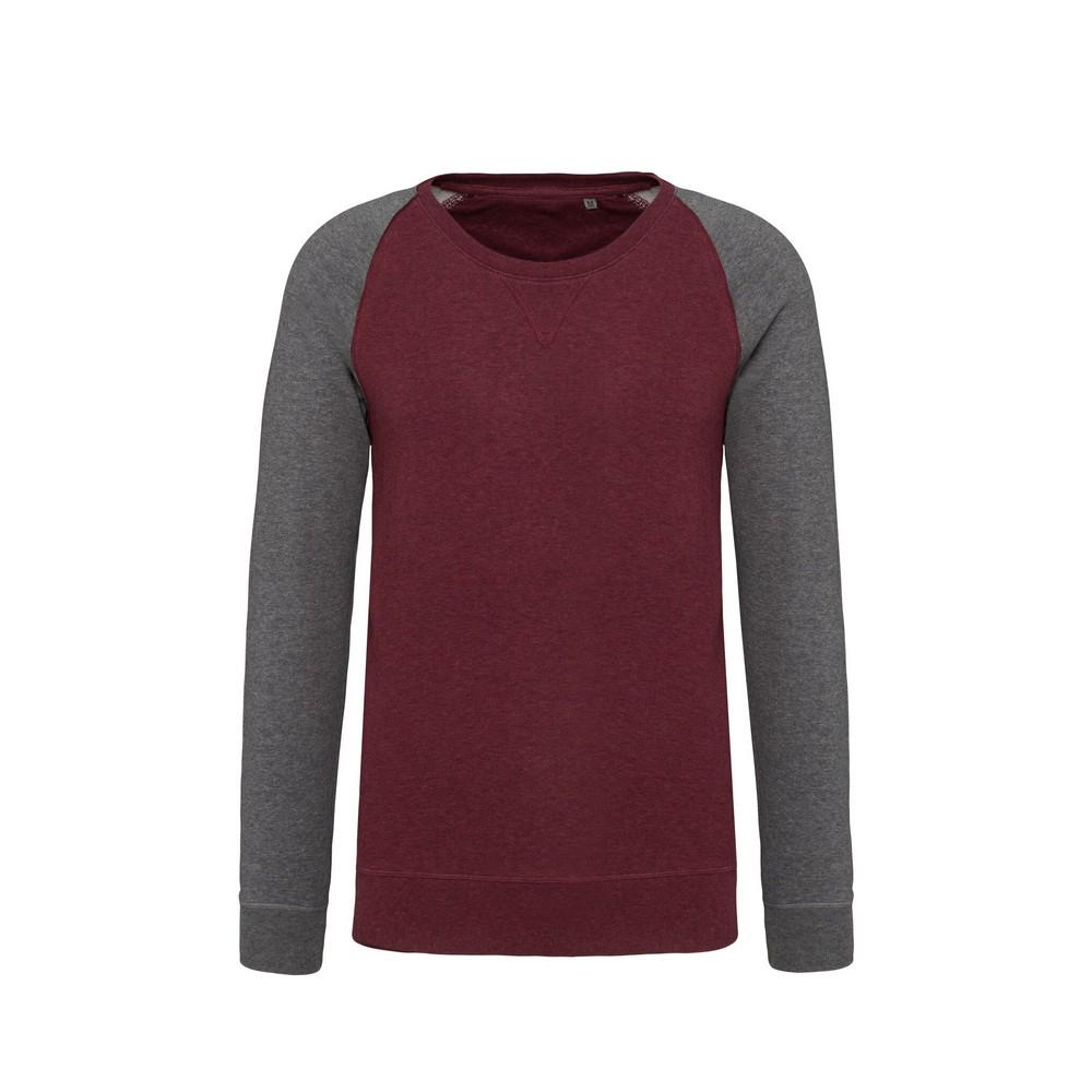 Kariban Mens Organic Two-Tone Sweatshirt