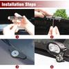 KIMISS Universal Hood LED Work Light, Adjustable Work Light Hood Mounting Bracket 304 Stainless Steel Car Truck Pickup SUV