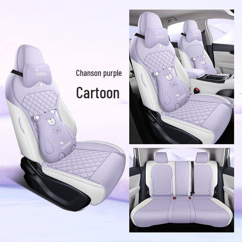2026 Geely Galaxy Xingyuan Freedom Edition Car Seat Cover - 410 km Range, All-Season, Full Coverage, Cartoon Design.
