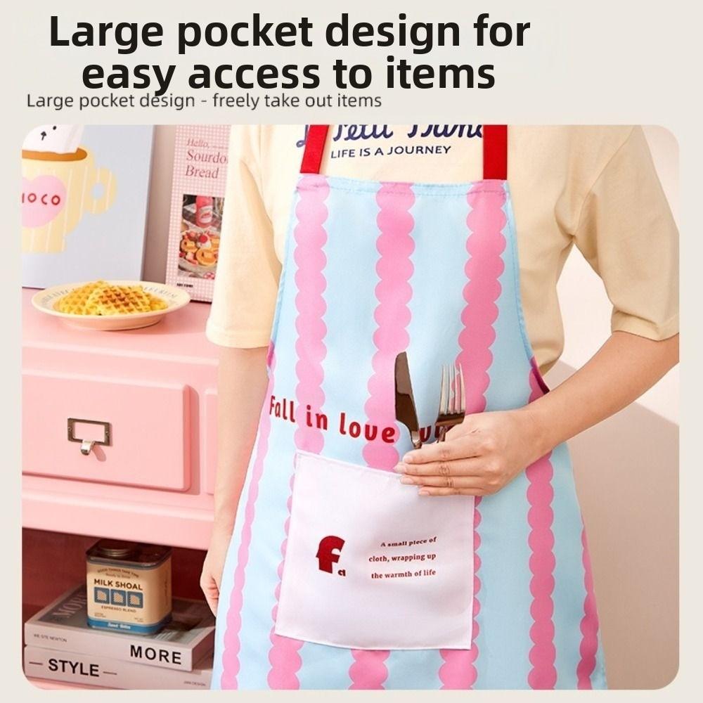 Anti Dirty Chef Work Apron Polyester Work Dustcoat New Kitchen Aprons  Household Cleaning