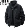 JEEP SPIRIT Men's Loose Fit Stand Collar Casual Flight Jacket