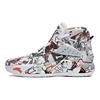 Anta KT5 Shock Absorption Non-Slip Wear-Resistant High-Top Basketball Shoes Women Sneakers White Black Orange 122011101-5