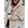 Autumn Winter Women's Loose Patchwork Cotton Padded Coat Jacket Fashion Outerwear for Europe America