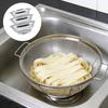 Premium Stainless Steels Strainer Basket For Efficient Draining And Washing Colander with Handle For Kitchen Use