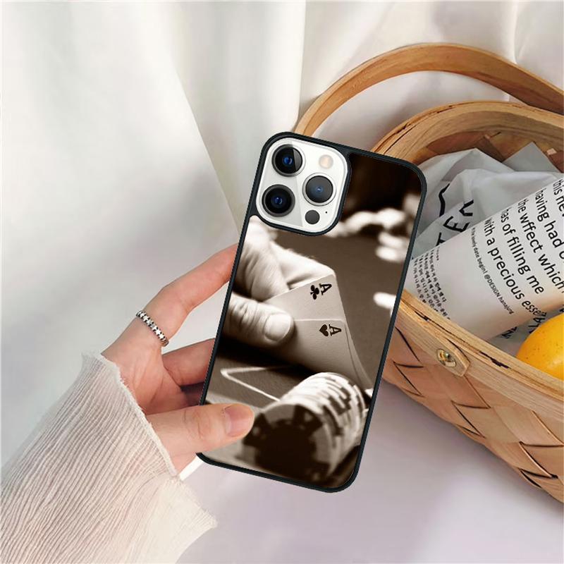Poker Playing Cards Phone Case For iPhone 17 Air 16 15 14 11 12 13 Pro  MAX Plus coque Cover Shell