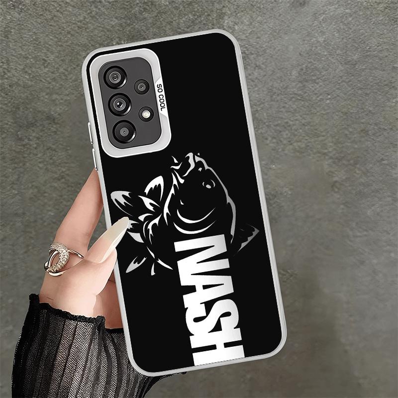 

Nash Fishing Fish Mark Shockproof Phone Case for Samsung A17 A16 A15 A14 A37 A57 A36 A56 A26 A35 A55 A25 A34 A54 A24 A13 A23 A33 Samsung A56