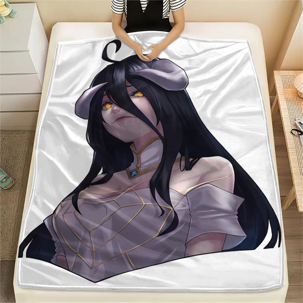 1PC OVERLORD Print Flannel Blanket, High quality All Seasons, Home Decor, Warmth and Comfort, Perfect for Christmas Gifts