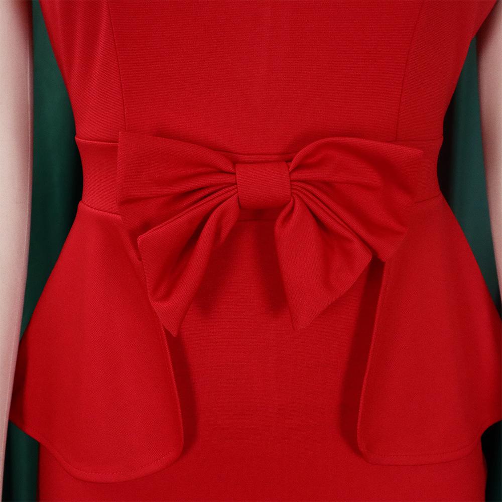 YYFS Women's Fashion Summer Spring Solid Color Print Short Sleeve O-Neck High Waist Casual Dresses